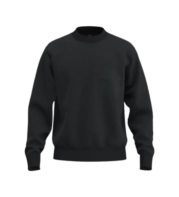 BOSS para hombre. 50565038 Sudadera We Urban negro (L), Casual, Algodón