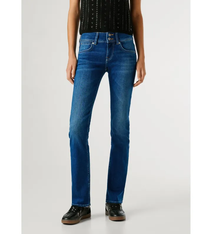 Pepe Jeans para mujer. PL20472984UA Jeans Slim Venus azul (28/32), Casual, Algodón, Denim