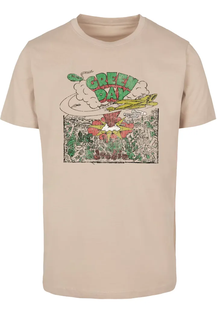 Merchcode Camiseta 'Green Day Dookie Cover' arena / amarillo / verde / rojo