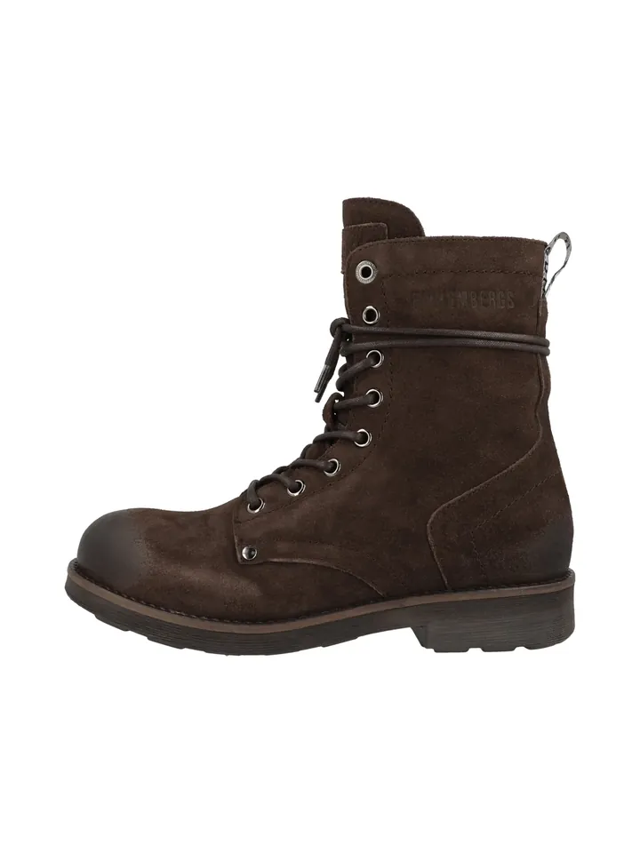 BIKKEMBERGS Botines con cordones marrón oscuro
