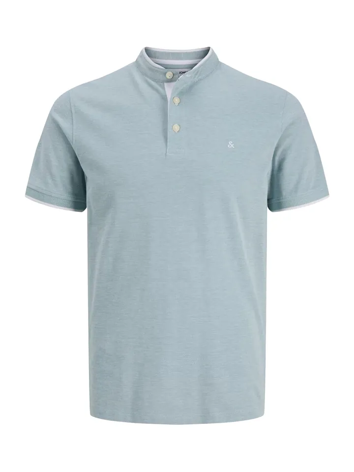 JACK & JONES Camiseta 'JJEPAULOS' azul cian / blanco
