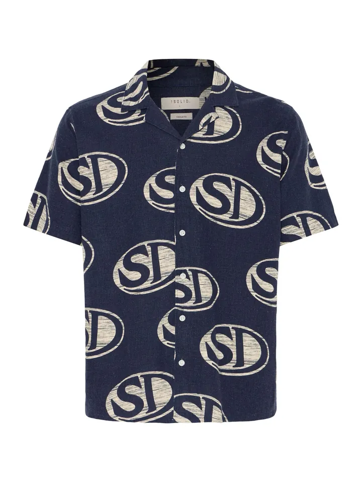 !Solid Camisa  azul / navy