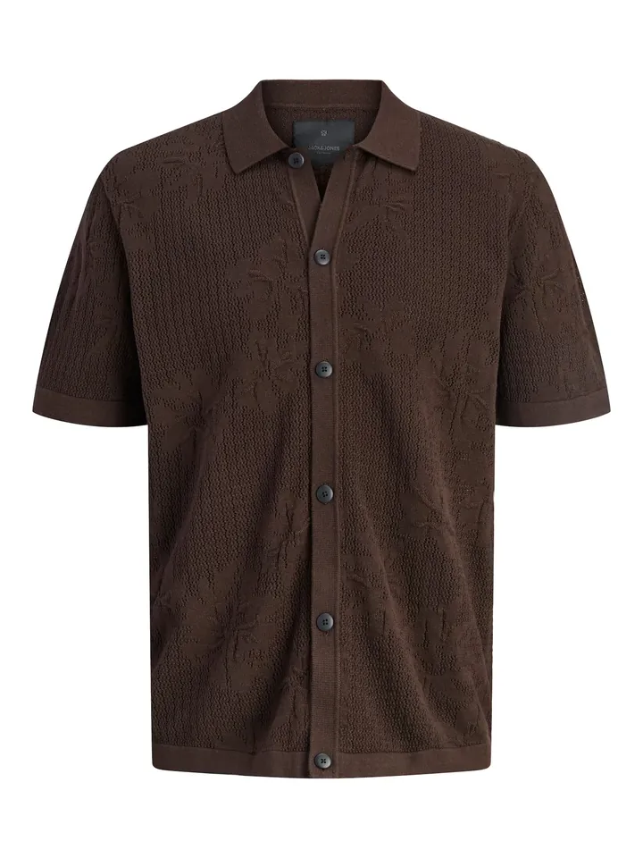 JACK & JONES Camisa marrón oscuro