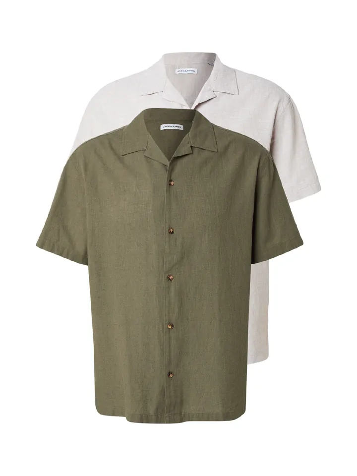 JACK & JONES Camisa 'JJESUMMER' kitt / oliva