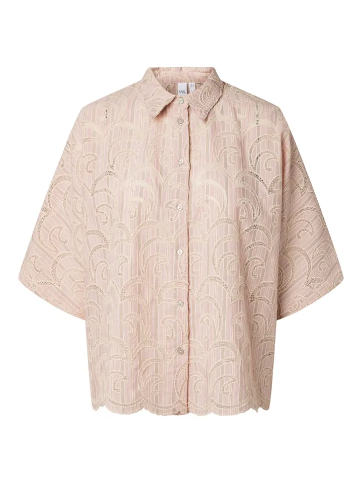 YAS Blusa 'YASHalino' talco / rosa pastel