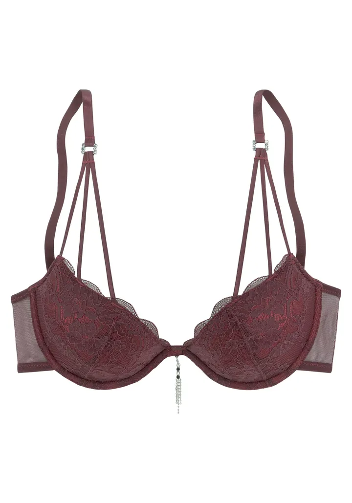 LASCANA Sujetador  rojo vino