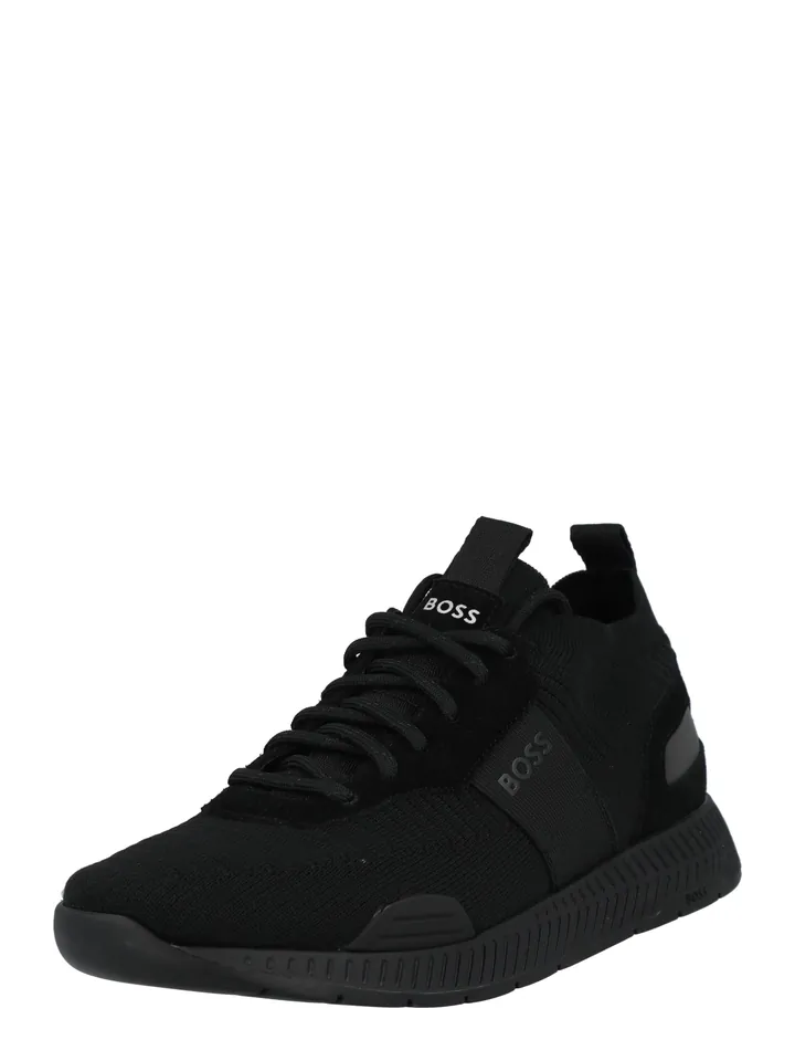 BOSS Zapatillas deportivas bajas 'Titanium' negro / blanco