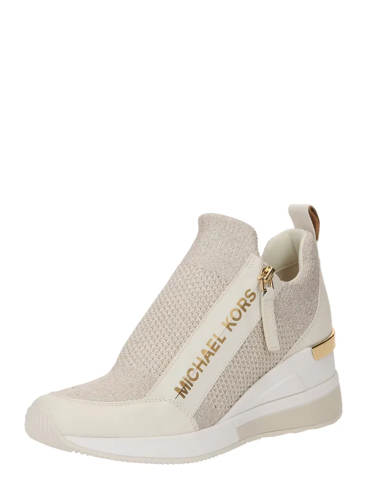 MICHAEL Michael Kors Zapatillas sin cordones 'WILLIS' beige / champán / oro