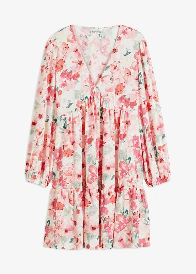Vestido tipo túnica con falda acampanada