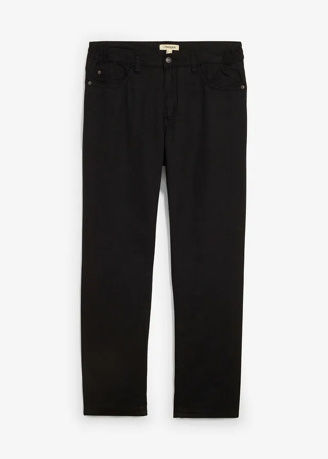 Pantalón térmico con corte informal, cinturilla elástica y diseño recto