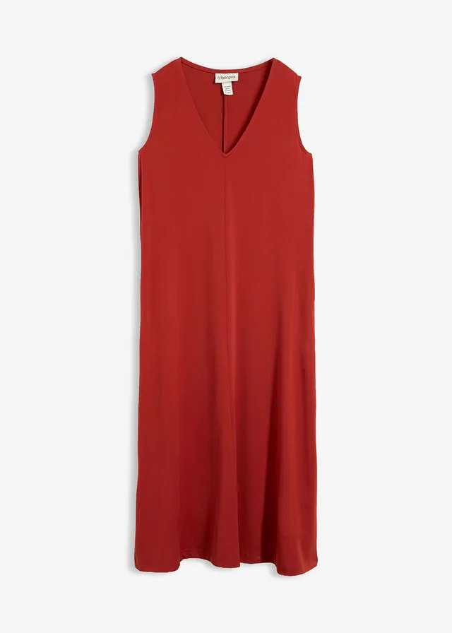 Vestido midi con corte en A