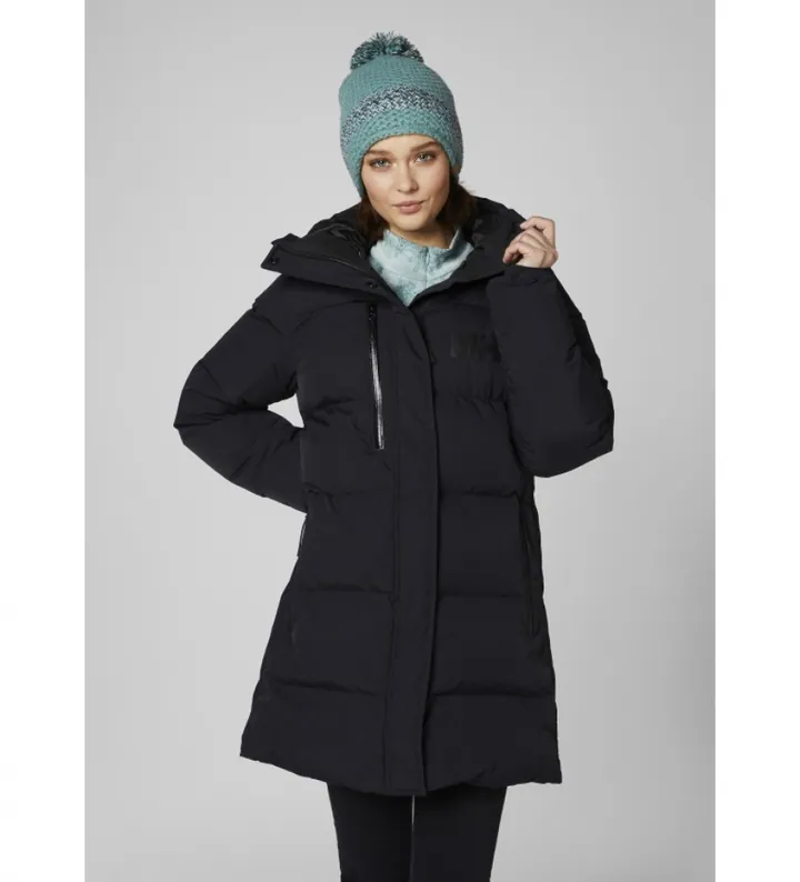 Helly Hansen para mujer. 53205 Parka Acolchada Adore negro (L), Casual, Poliéster, Manga larga, Poliéster Reciclado, Sostenible