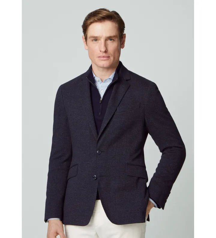 Hackett London para hombre. HM443249 Americana Navy Knight marino (42/32), Casual, Fiesta, Algodón, Clásico, Manga larga