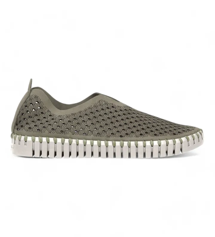 Ilse Jacobsen para mujer. TULIP3275 Zapatos Slip In Tulip verde (36), Tela, Plano, Ninguno, Casual