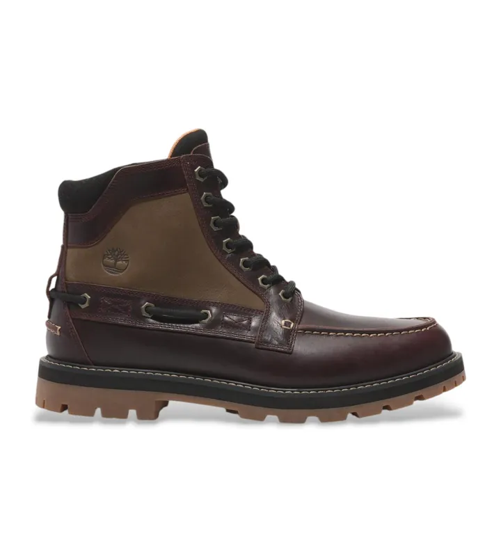 Timberland para hombre. TB0A697HEIW1 Botines de piel Britton Road Mid negro (49), Plano, Cordones, Casual, Sostenible