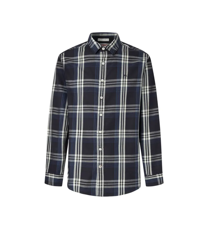 Pepe Jeans para hombre. PM3090824 Camisa Codar marino (L), Casual, Algodón, Manga larga