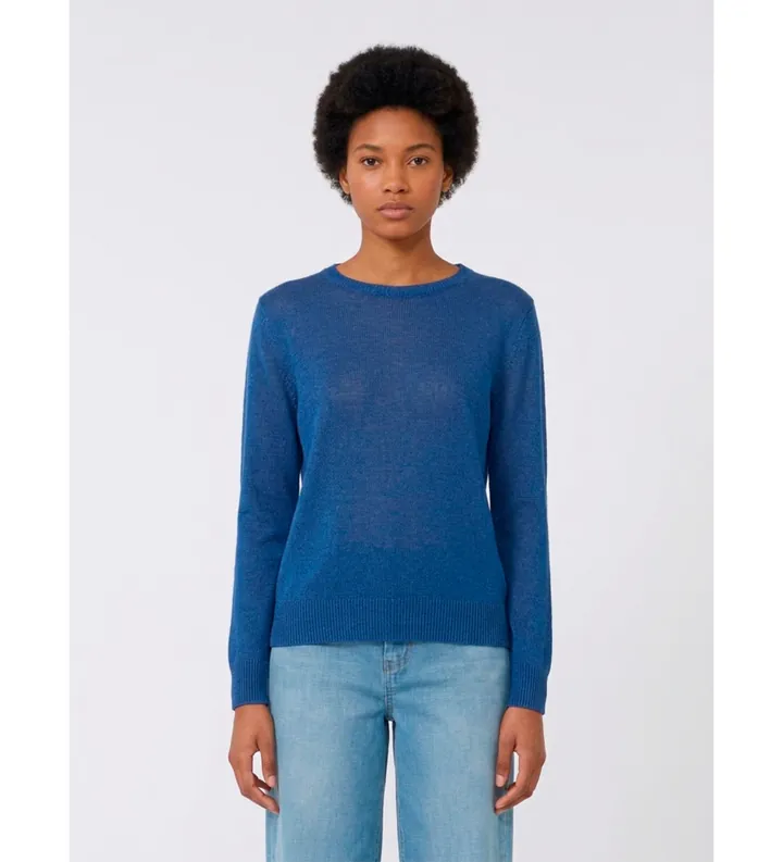 Weekend Max Mara para mujer. 2615361132600 Jersey Atzeco azul (L), Casual, Lino