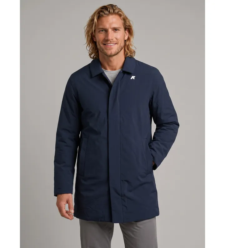 K-way para hombre. K6127ZW Chaqueta Benoit St Warm marino (L), Casual, Nylon reciclado