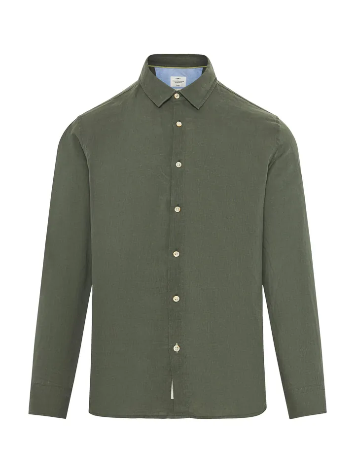 Funky Buddha Camisa verde oscuro