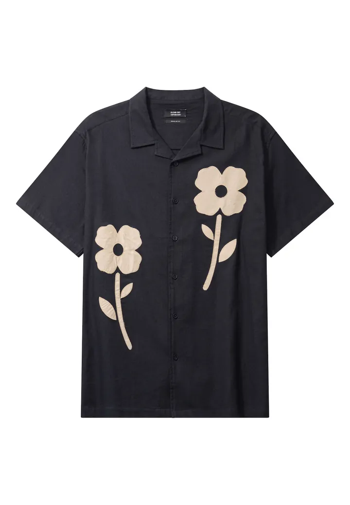 Clean Cut Copenhagen Camisa 'Bowling Feliz'  ecru / navy