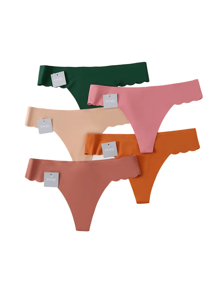 Emilie collection Tanga pino / naranja / altrosa