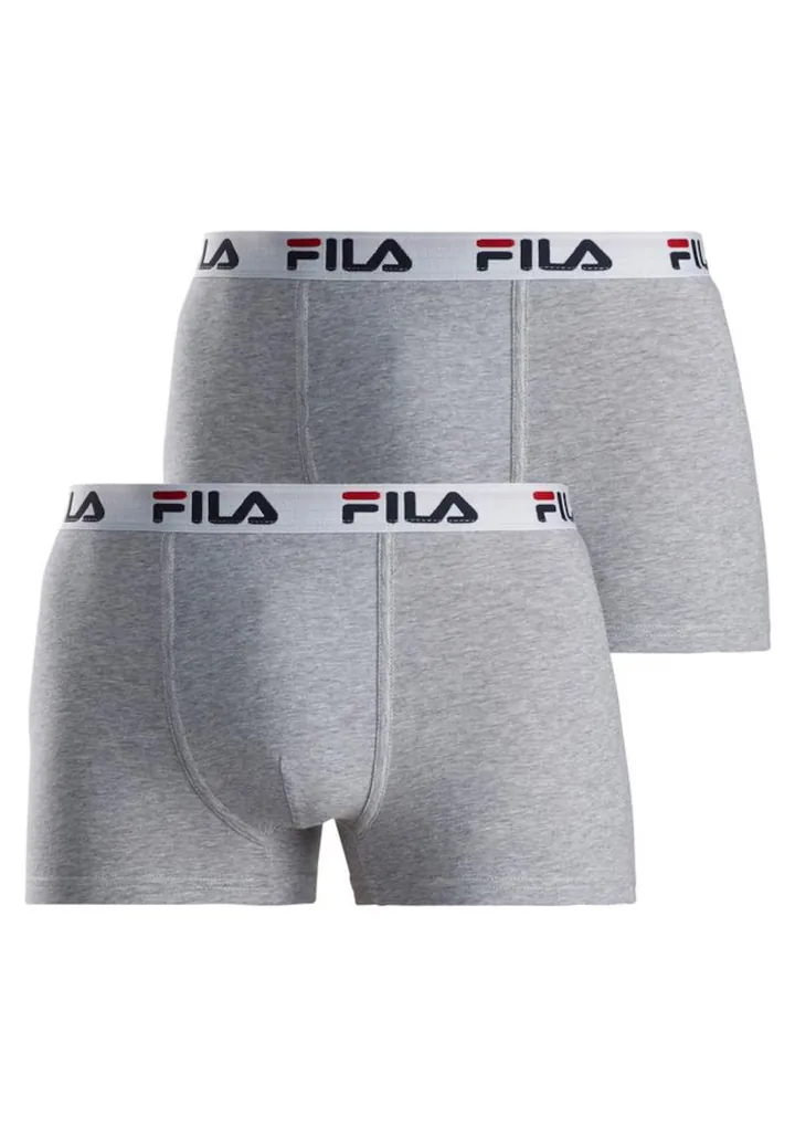 FILA Calzoncillo boxer gris moteado / rojo / negro / blanco