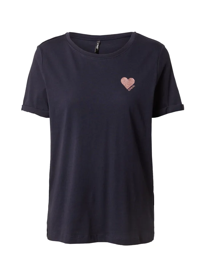 ONLY Camiseta 'ONLKita' azul noche / rosa