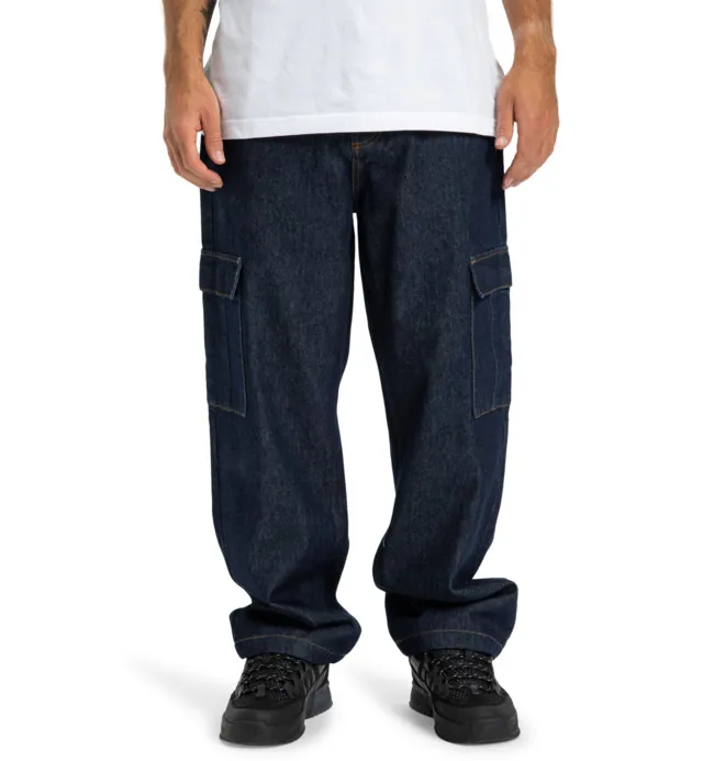 Worker Baggy Denim Cargo Rir - Vaquero Azul hombre