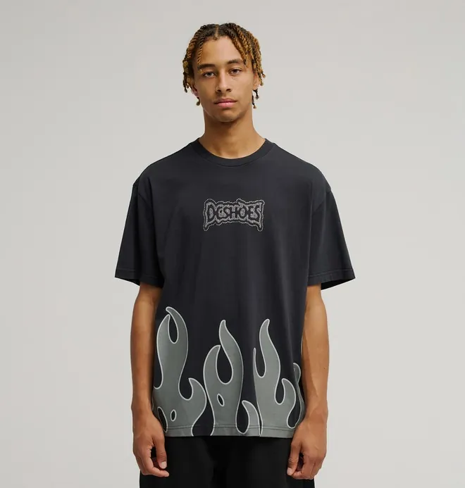 DC Burning Diamonds - Camiseta de manga corta Negro Hombre