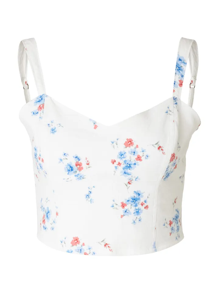 HOLLISTER Blusa  azul / azul claro / pitaya / blanco