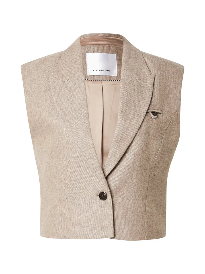 co'couture Chaleco para traje beige oscuro