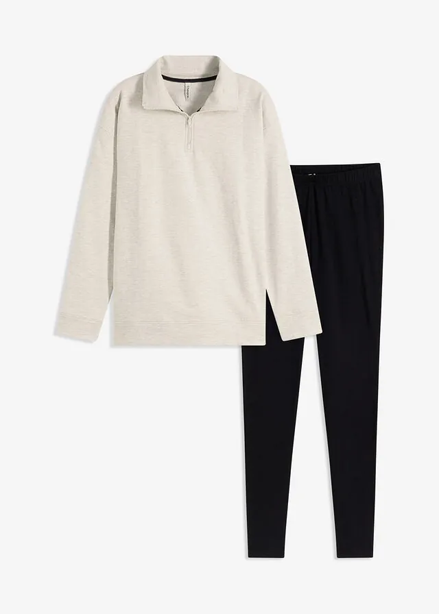 Pijama tipo sudadera con leggings