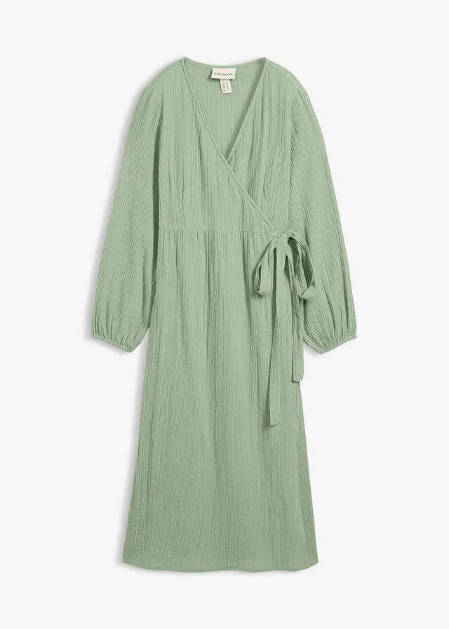 Vestido premamá/de lactancia 2 en 1 de muselina de algodón