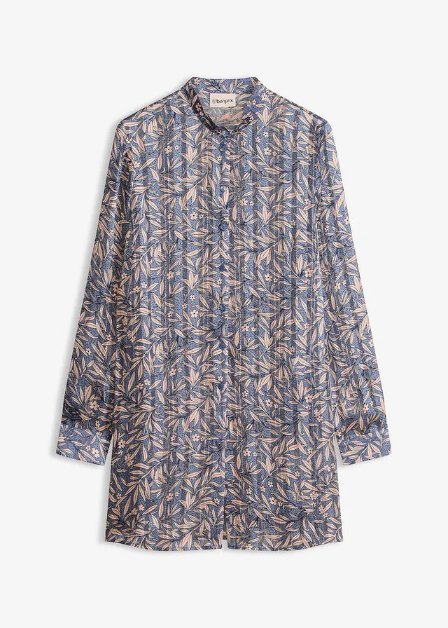 Blusa larga de gasa