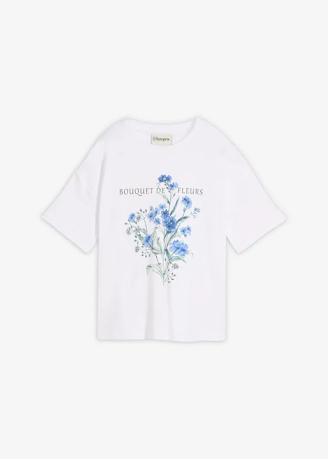 Camiseta holgada de algodón puro