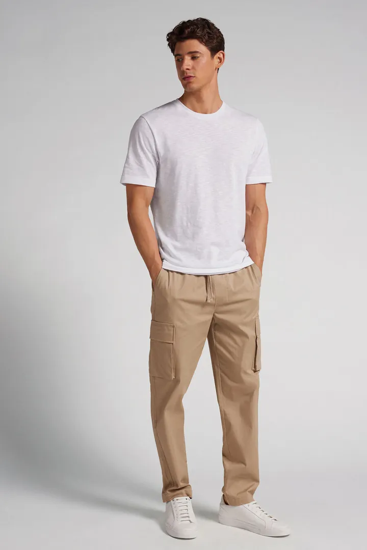 Intimissimi Camiseta de Algodón Jaspeado Hombre Azul Tamaño L