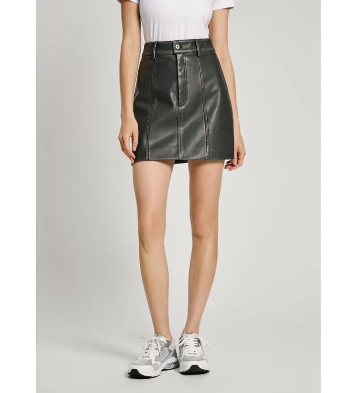Pepe Jeans para mujer. PL901145 Falda Angy negro (S), Casual, Poliéster