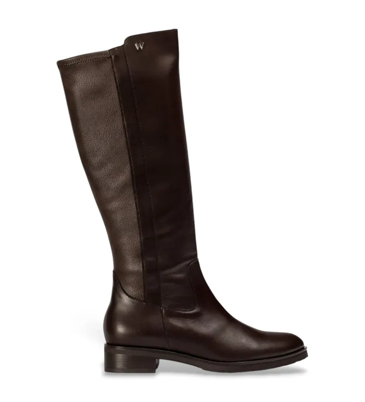 Wonders para mujer. C-54100 Botas Codigre marrón (36), Piel, Plano, Cremallera, Casual