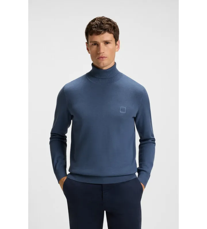 BOSS para hombre. 50527573 Jersey Akiro azul (L), Casual, Algodón