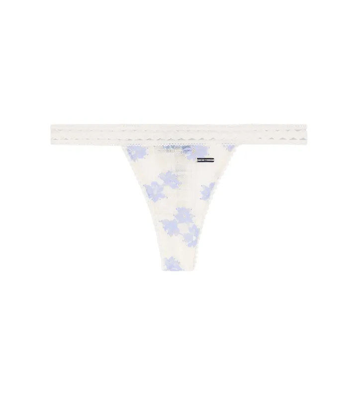 Emporio Armani para mujer. EW000397_AF19040 Tanga Vichy beige (L), Homewear, Poliamida