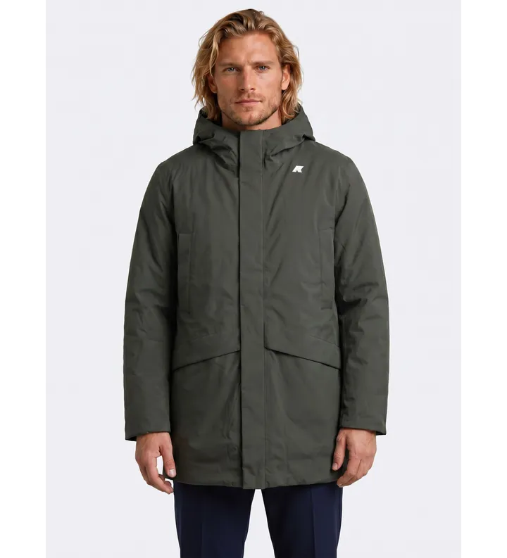K-way para hombre. K4131KW Chaqueta Jarno St Thermo verde (L), Casual, Nylon