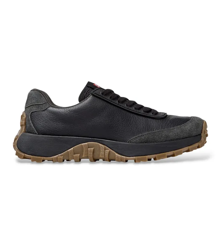 Camper para mujer. K201586-024 Zapatillas de piel Drift Trail negro (35), Plano, Cordones, Casual