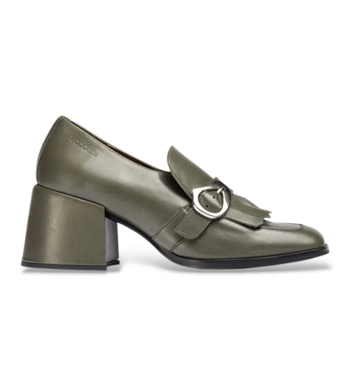 Wonders para mujer. H-6401_1960_306 Mocasines de Piel Victoria 01 Verde (36), 5 a 8cm, Ninguno, Casual, Clásico