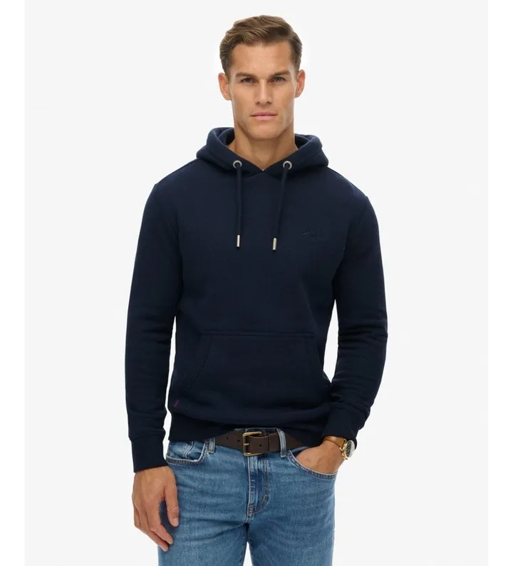 Superdry para hombre. M2014511A Sudadera con capucha Vintage Logo marino (L), Casual, Algodón