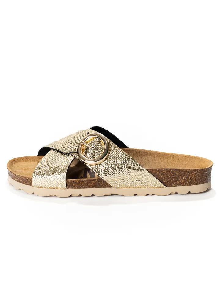Bayton Zapatos abiertos marrón / oro