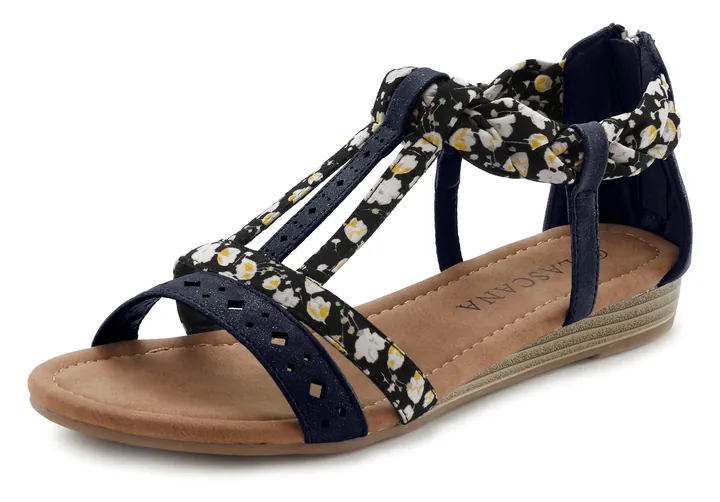 LASCANA Sandalias amarillo / negro / blanco