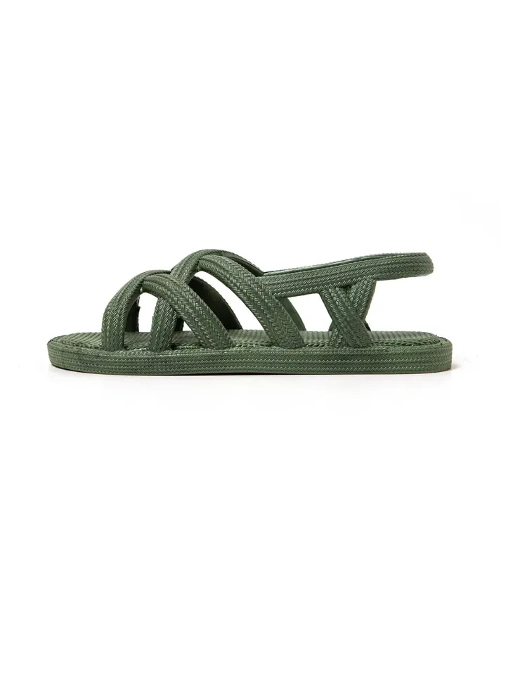 Brasileras Sandalias 'Ankara' verde oscuro