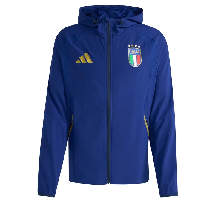 ADIDAS PERFORMANCE Chaqueta de entretiempo 'Italy Tiro Travel Full Zip' azul