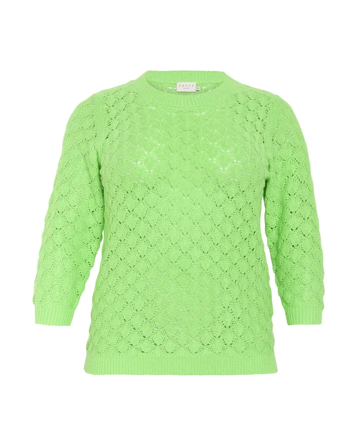 KAFFE CURVE Jersey 'KCMani' verde hierba