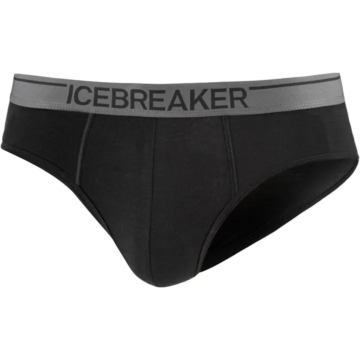 ICEBREAKER Calzoncillo deportivo gris basalto / negro
